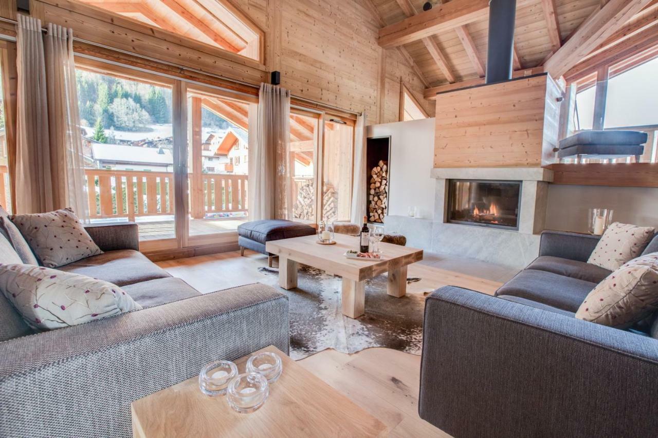 Les Roches Noires Villa Morzine Bagian luar foto